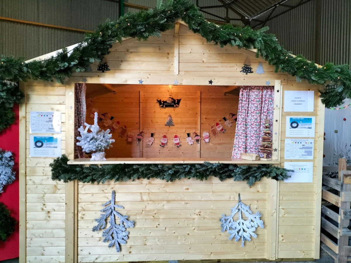 Stand de vente chez NOEL VERT